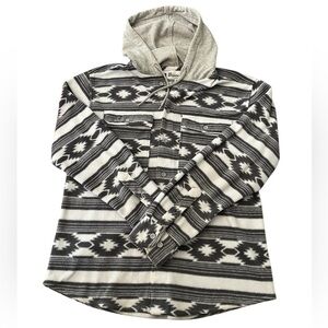 Mens’ No Boundaries Fleece Button Hoodie Size S